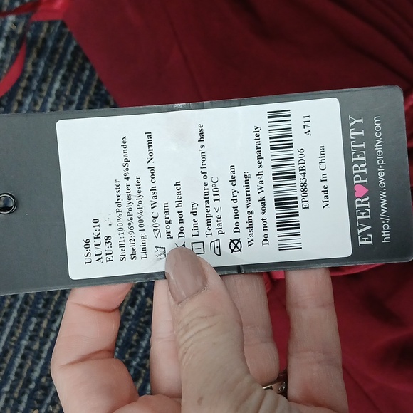 NWT Bridesmaid dress Burgandy Every Pretty Size 6 - Picture 6 of 7